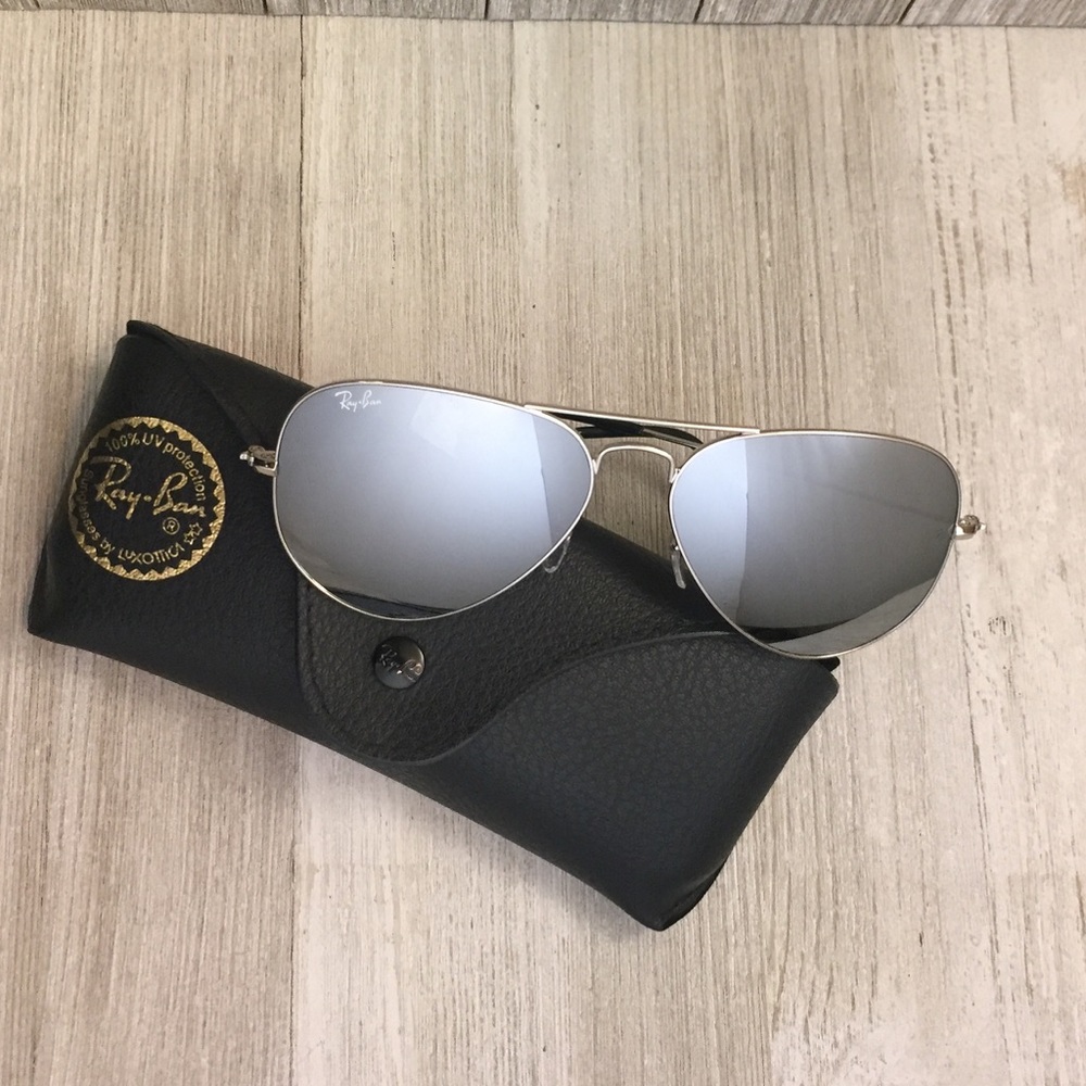 Ray Ban Aviator Sunglasses Silver/RB3025